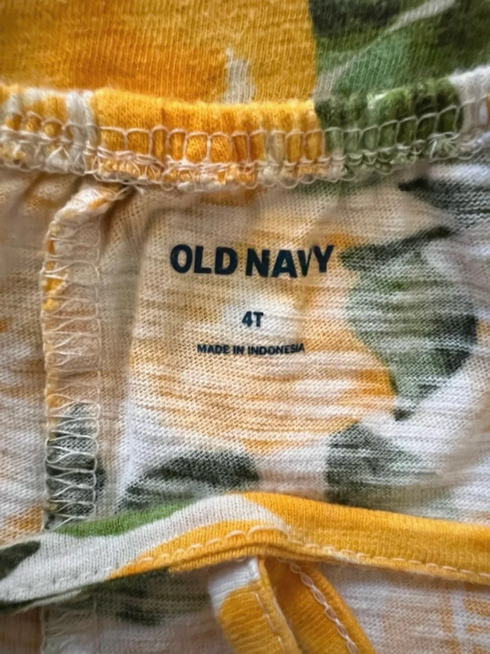 🍄3/$15 Old Navy Lemon Print Sleeveless Jumpsuit 4T Yellow Citrus